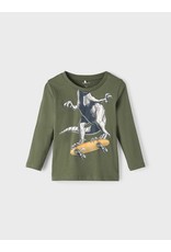 Name It Groene t-shirt waarin jij de dinosaurus bent