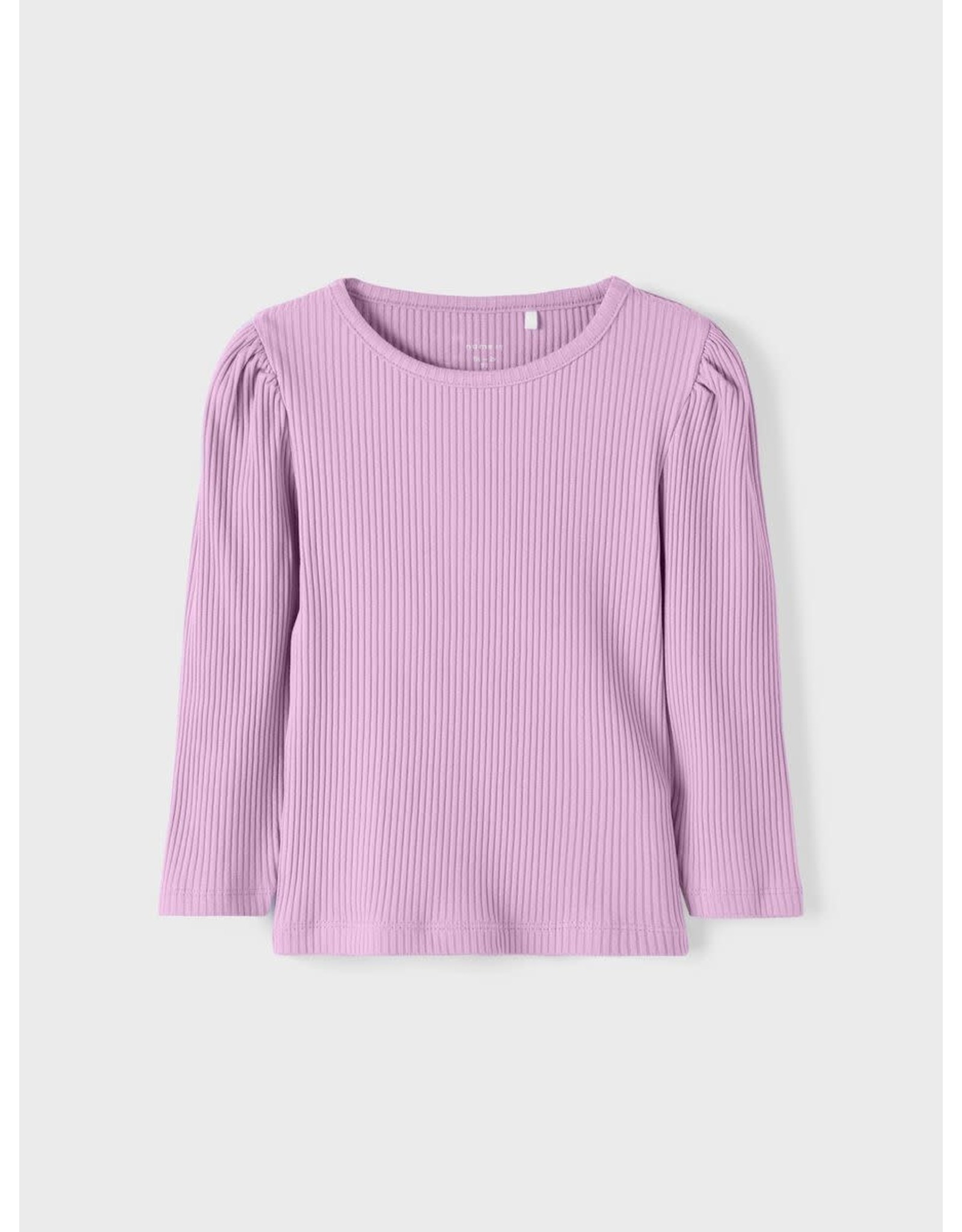 Name It Lavendel kleurige rib t-shirt