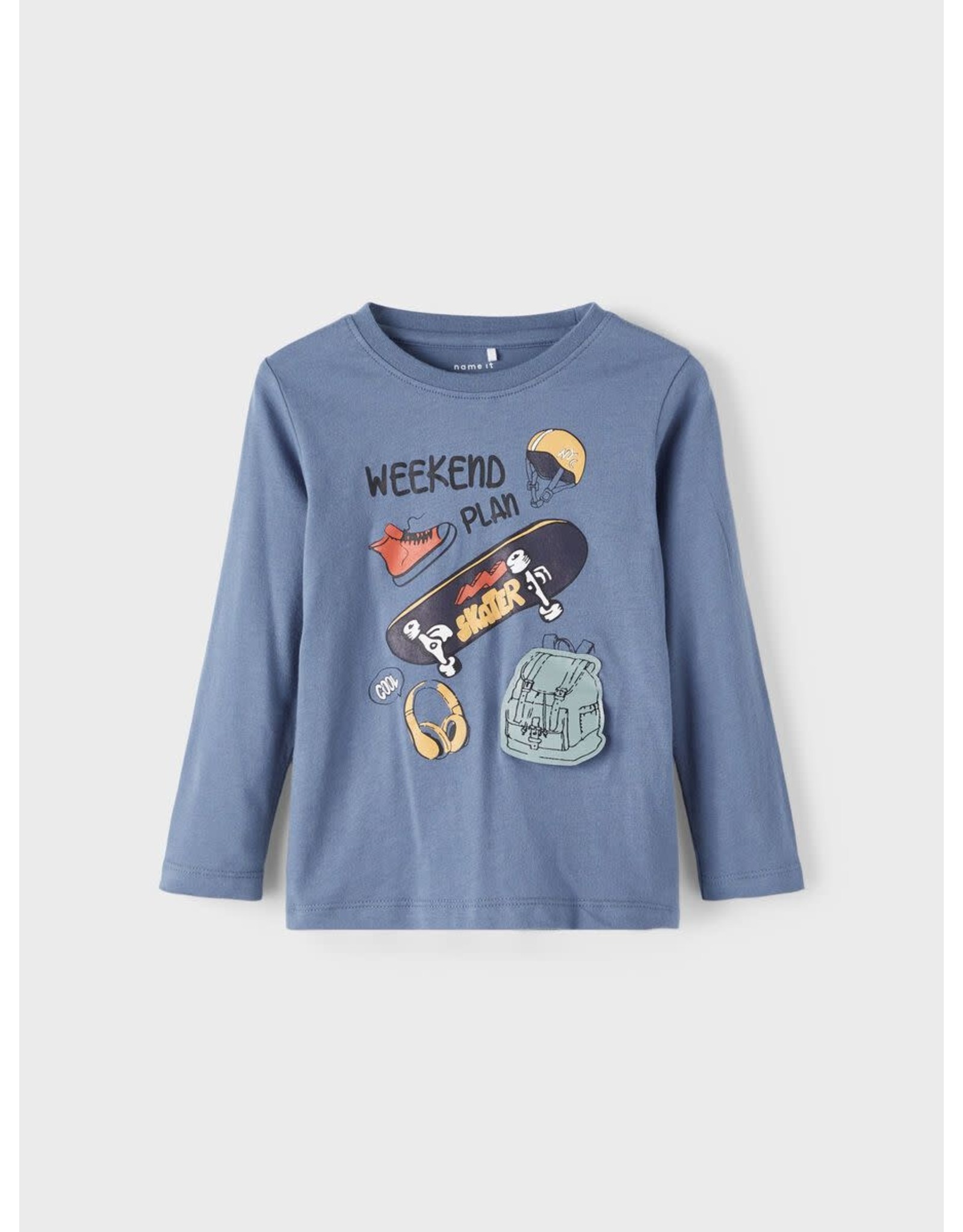 veiligheid zonde Onderwijs Leuke blauwe t-shirt voor kleine jongens van Name It | hejsan.be - Hejsan  Hoppsan