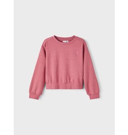 Name It Roze korte sweater trui met elastiek onderaan