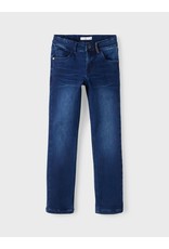 Name It Zeer warme blauwe jeans broek met fleece binnenin