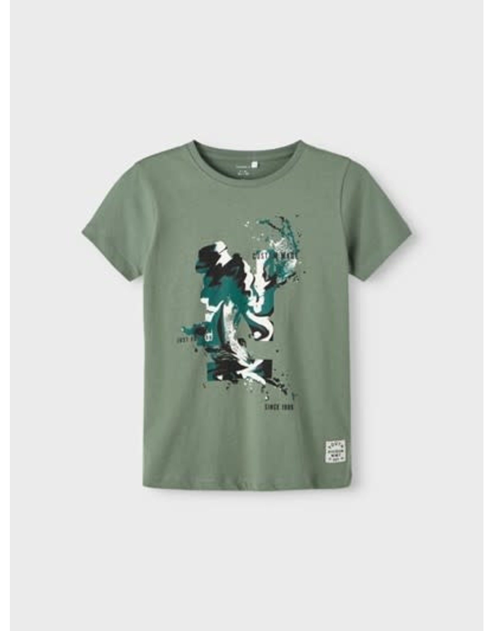 Name It Groene t-shirt met grafische print