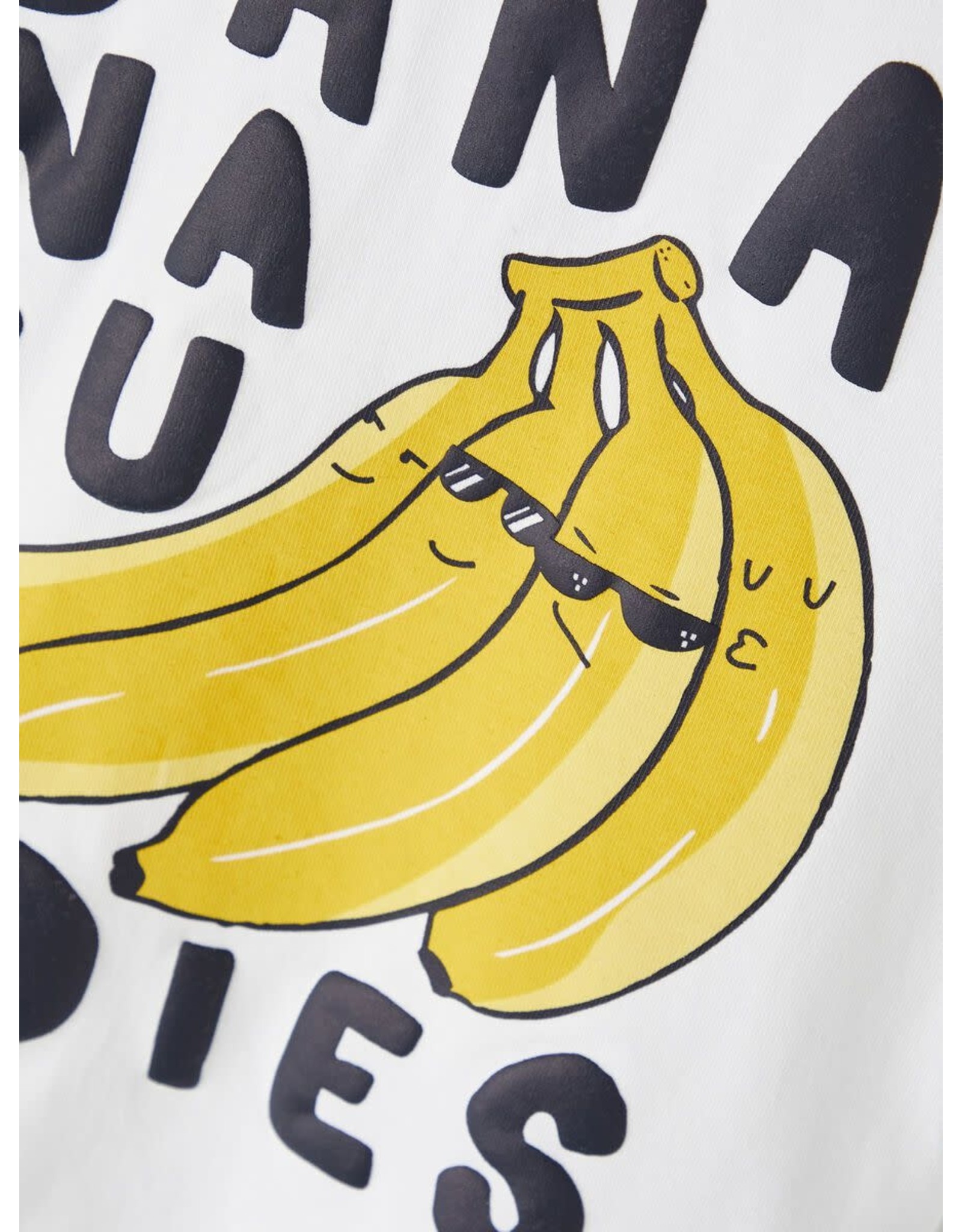 Name It Witte t-shirt met bananen