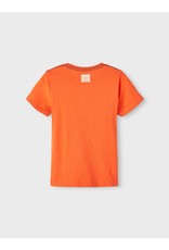 Name It Oranje t-shirt met bedrukking