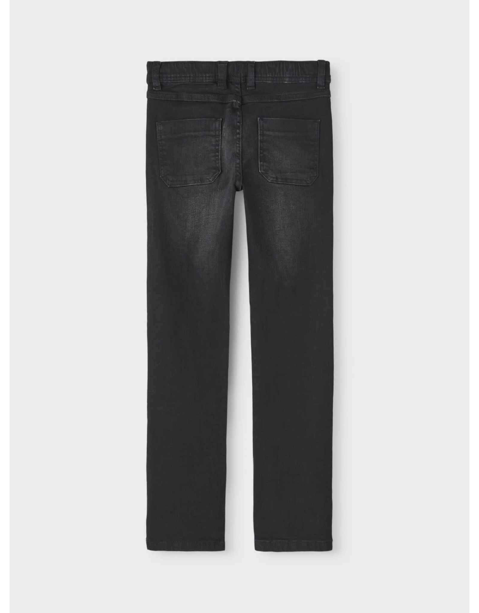 Name It Zwarte regular jeansbroek zonder knop