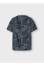 Name It Blauw grijze  los vallende tropische t-shirt