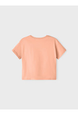 Name It Perzik kleurige basis t-shirt breder model