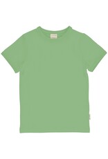 Meyadey Zacht groene basic t-shirt
