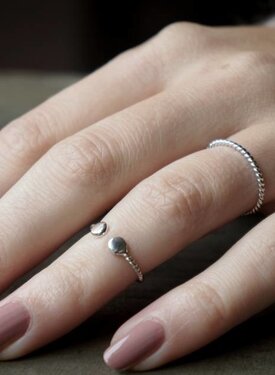 Ring Cotton, Silver