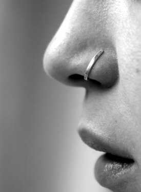 Nose Cuff Grit, Silver