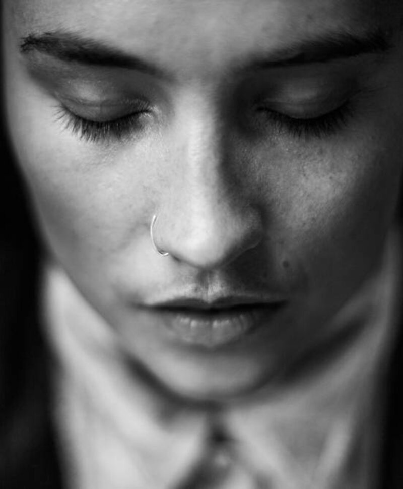 Nose Cuff Grit, Silver