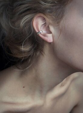 Ear Cuff Gumption, Silver