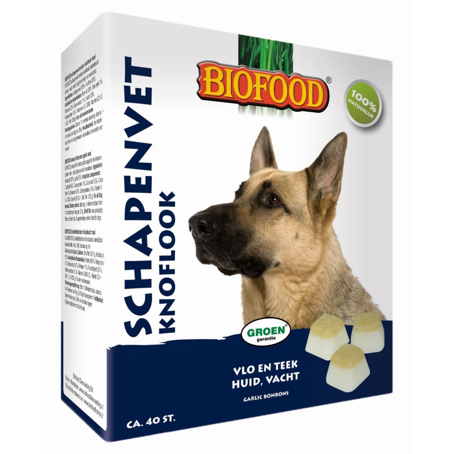 Dusver Koloniaal Reizen Biofood Schapenvet Bonbons Knoflook - Maxi (40 st) - Animalis
