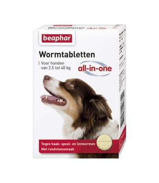 Beaphar Wormtabletten All in One Adult 2,5-40 kg