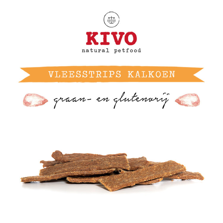 Kivo VLEESSTRIPS "Kalkoen" (200 gr)
