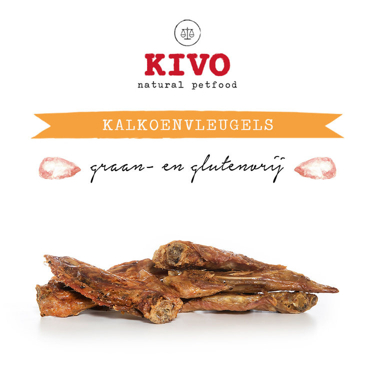 Kivo Kalkoenvleugels 250 gr
