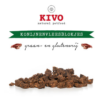 Kivo Konijn Vleesblokjes 400 gr