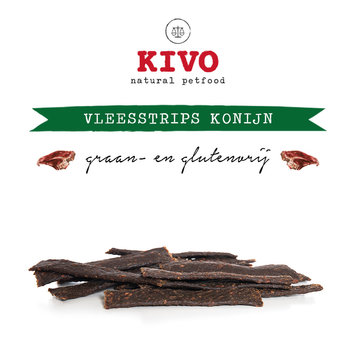Kivo VLEESSTRIPS "Konijn" (200 gr)