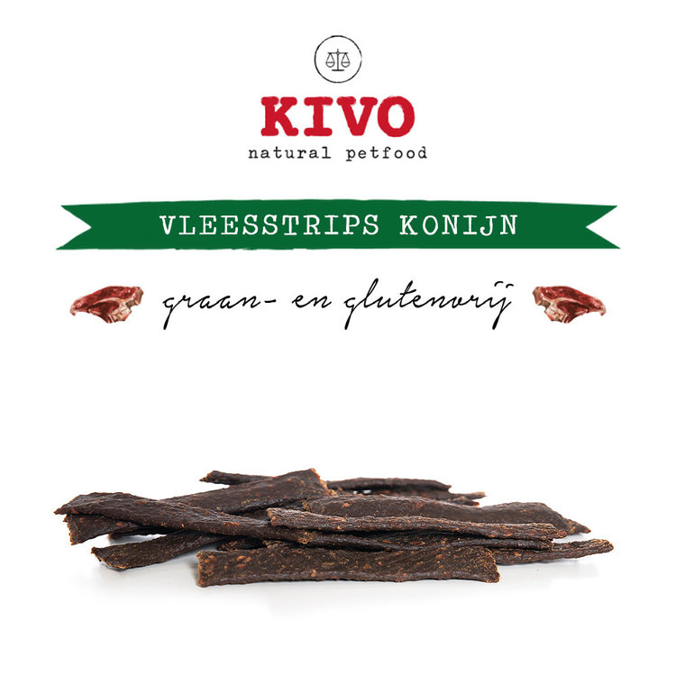 Kivo FLEISCHSTREIFEN "Kaninchen" (200 gr)