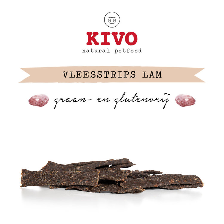 Kivo VLEESSTRIPS "Lam" (200 gr)