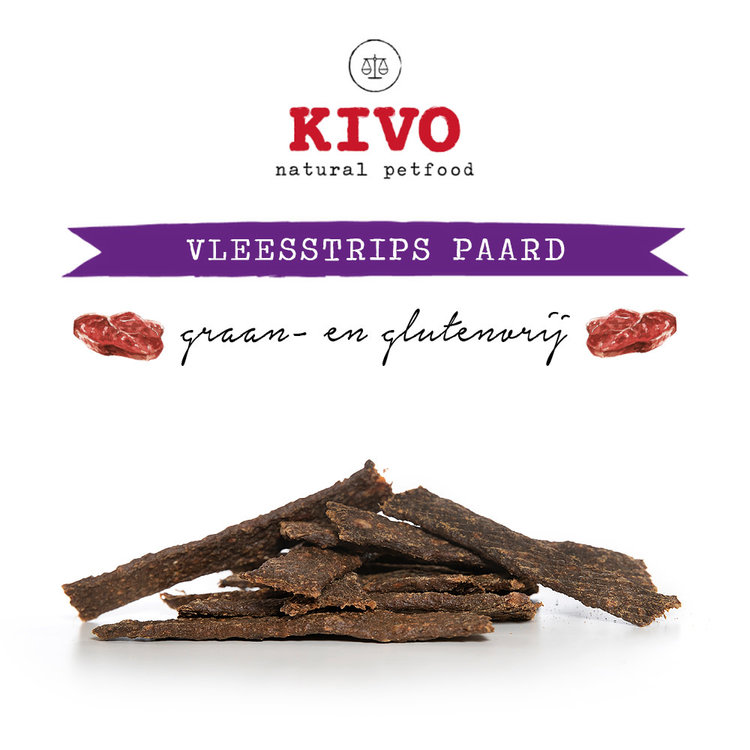 Kivo VLEESSTRIPS "Paard" (200 gr)