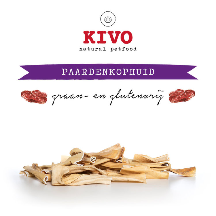 Kivo Paardenkophuid Gezaagd 250 gr
