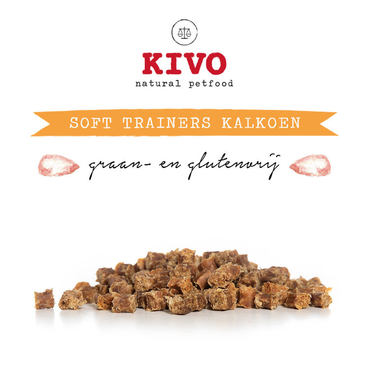 Kivo SOFT TRAINERS "Kalkoen" (100 gr)