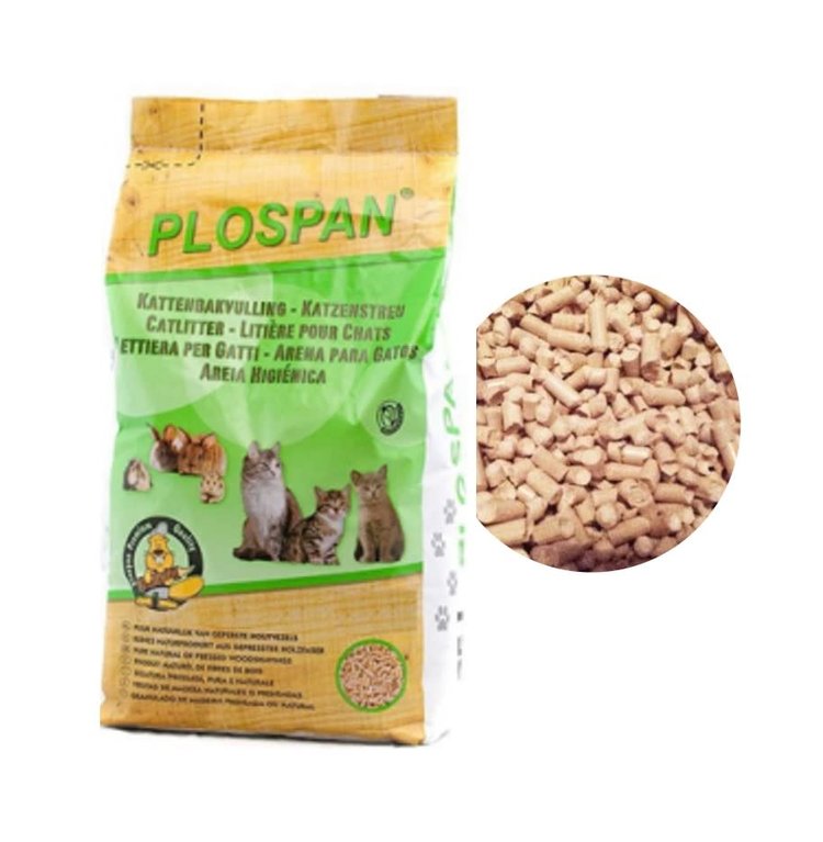 Plospan Kattenbakvulling Absorberende Hout Vezels