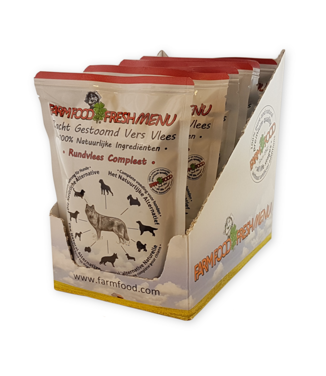 Farm Food Fresh Menu Komplettes Rindfleisch