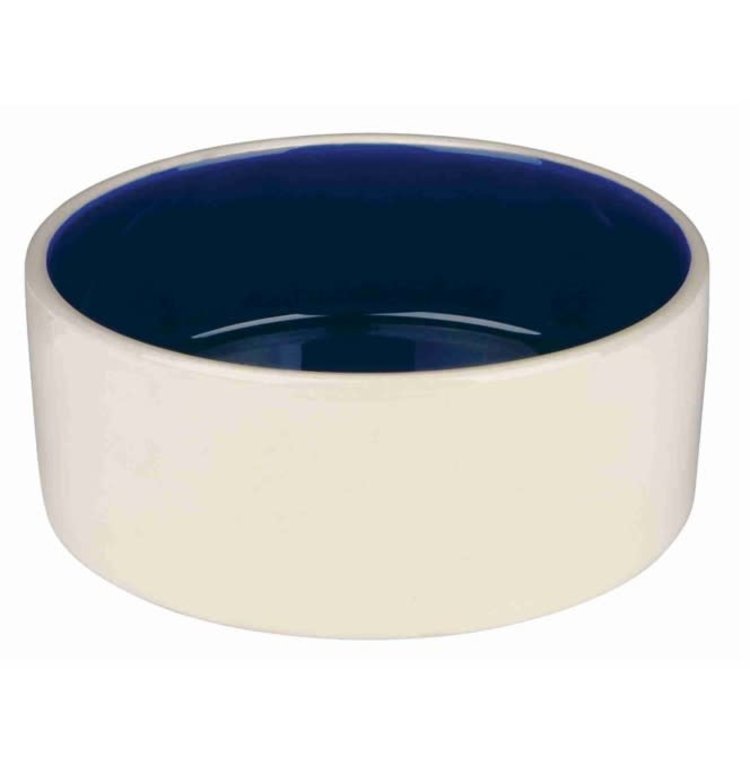 Trixie Futter-/Wassernapf Keramik Creme/Blau