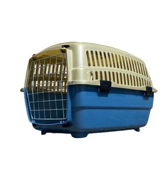 Transport Mand Kunststof - 30x40x30 cm - Blauw/Goud - OP=OP