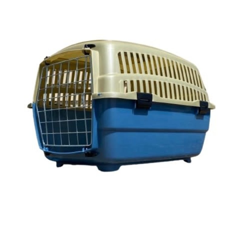 *Transport Mand Kunststof Blauw/Goud 30x40x30 cm