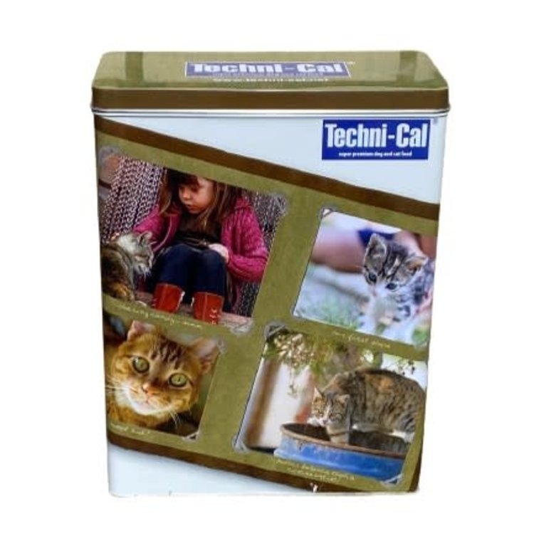 Blik voor brokken, snacks of speeltjes