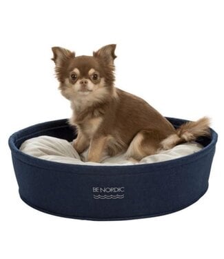 Trixie *Be Nordic Mand Blauw Vilt Beige Kussen 45 cm