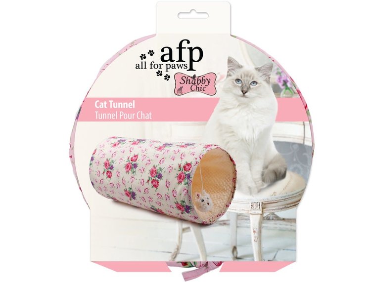 AFP *Shabby Chic Summer Time Tunnel Creme/Roze Bloemen