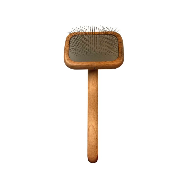 Tools2Groom Slicker Hout Luxe