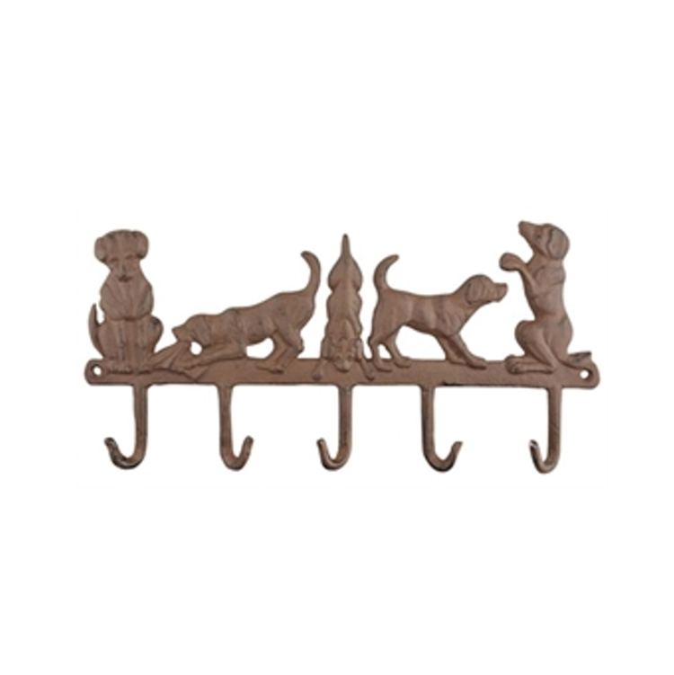 Kapstokje Hond Gietijzer 35.5*2.5*17.5 cm