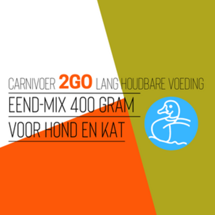 Carnivoer Eend-Mix Houdbaar/Gestoomd