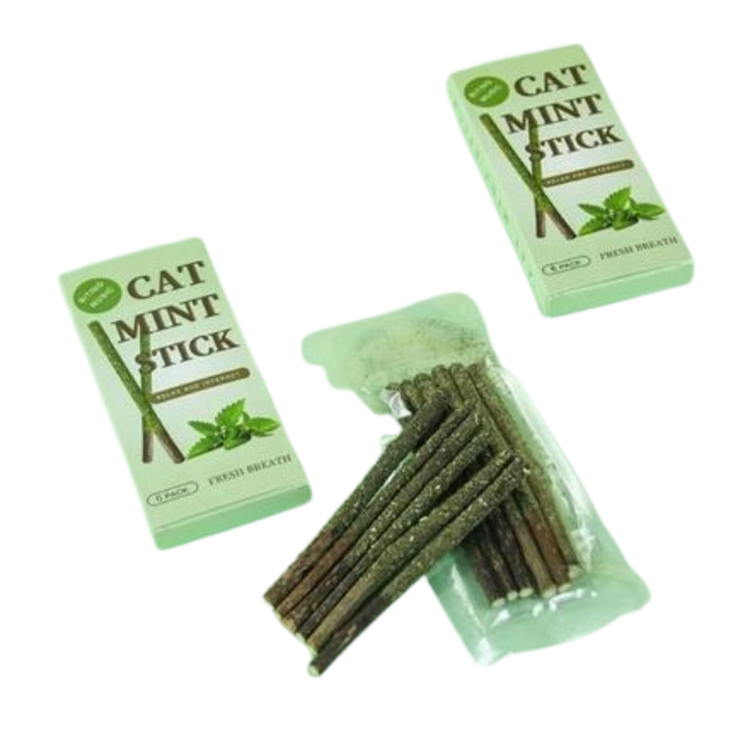 Animalis Catnip Sticks (Matatabi Stick covered in Catnip) 6 st