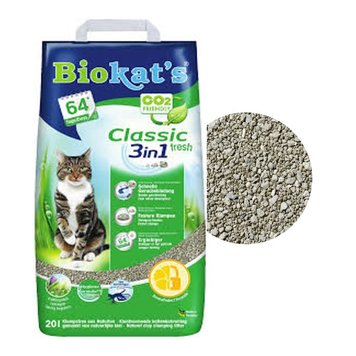Biokat's Kattenbakvulling "Classic 3 in 1 Fresh" Klontvormend Klei Babypoeder