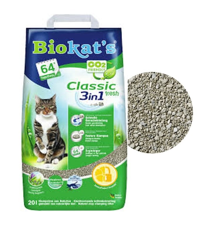 Biokat's Kattenbakvulling "Classic 3 in 1 Fresh" Klontvormend Klei Babypoeder