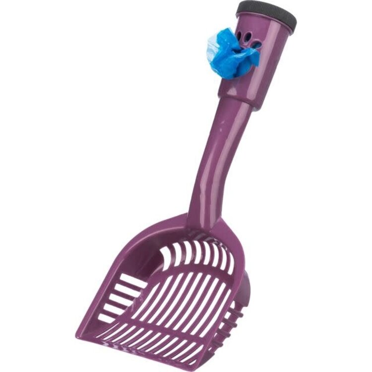 Trixie Cat Litter Scoop with Poop Bag Holder Assorted