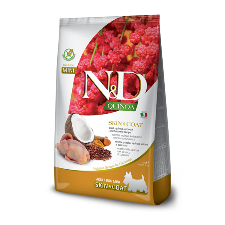 Farmina N&D QUINOA Adult Haut & Fell Wachtel Mini