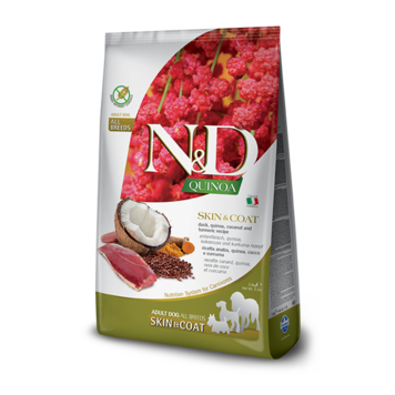 Farmina N&D QUINOA Adult Huid & Vacht Eend All Breeds
