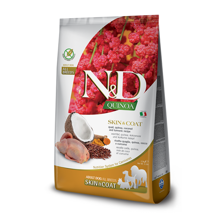 Farmina N&D QUINOA Adult Haut & Fell Wachtel