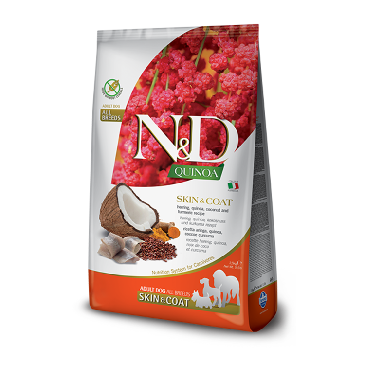 Farmina N&D QUINOA Adult Skin & Coat Herring All Breeds