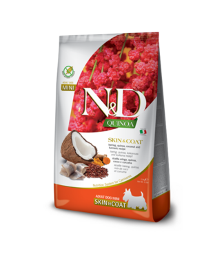Farmina N&D QUINOA Adult Huid & Vacht Haring Mini