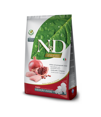Farmina N&D PRIME Puppy Kip & Granaatappel Medium/Maxi