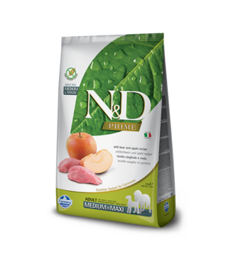 Farmina N&D PRIME Adult Wild Zwijn & Appel Medium/Maxi