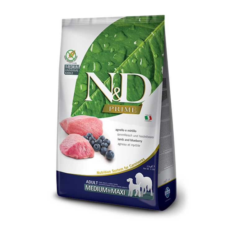 Farmina N&D Prime Adult Lamb & Blueberries Medi/Maxi